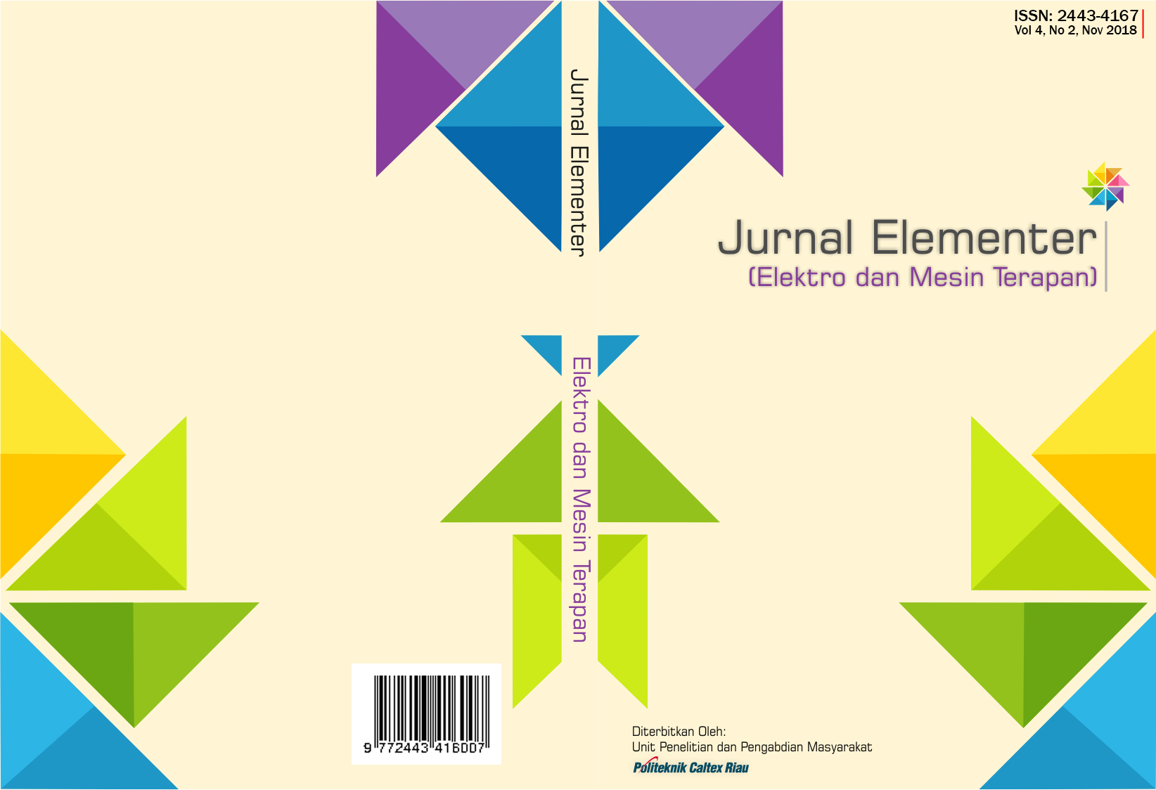 					View Vol. 4 No. 2 (2018): Jurnal Elektro dan Mesin Terapan (ELEMENTER)
				